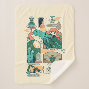 Cartoon Fantastic Beasts Scenes Sherpa Deken
