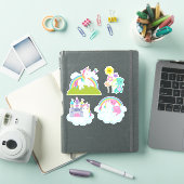 Cartoon Fantasy Unicorns en Dragon Stickers (iPad Cover)