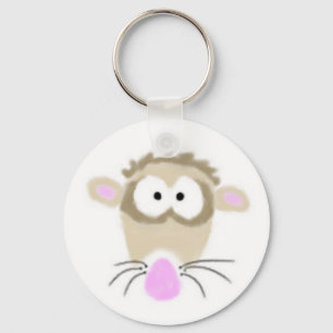 Cartoon Ferret Sleutelhanger