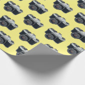 Cartoon filmcamera cadeaupapier (Hoek)