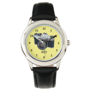 Cartoon filmcamera horloge
