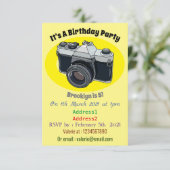 Cartoon filmcamera kaart (Staand voorkant)