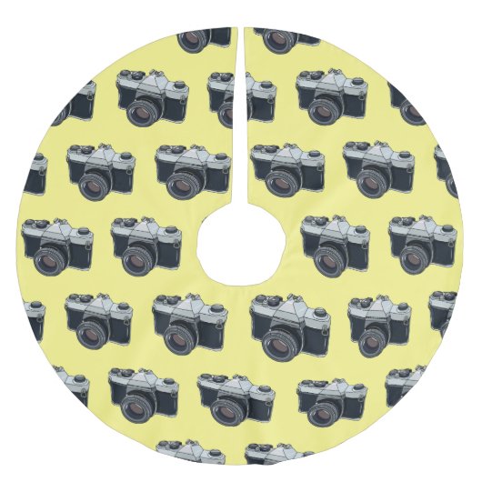 Cartoon filmcamera kerstboom rok (Voorkant)