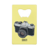 Cartoon filmcamera kredietkaart flessenopener (Achterkant)