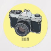 Cartoon filmcamera labels (Design 1)