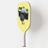 Cartoon filmcamera pickleball paddle (Links)