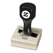 Cartoon filmcamera 	rubberstempel (Stempel)