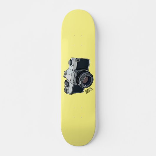 Cartoon filmcamera skateboard (Voorkant)