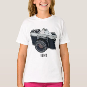 Cartoon filmcamera t-shirt
