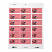 Cartoon Fire Engine Etiket (Full Sheet)