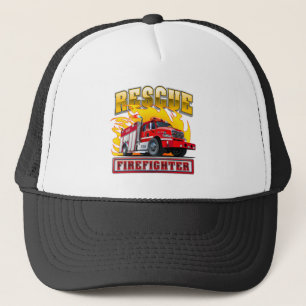Cartoon Fire Truck T-shirt Trucker Pet