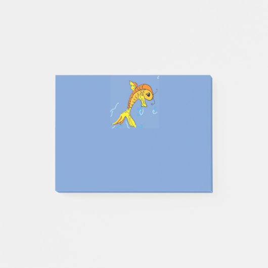 cartoon fish post-it note (Voorkant)