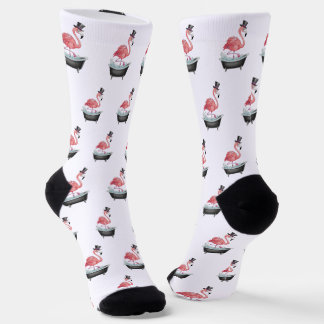 Cartoon Flamingo Patroon Sokken