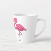 Cartoon Flamingos personaliseren Latte Mok (Rechts)