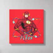 Cartoon Flash atoomgrafisch Canvas Afdruk (Voorkant)