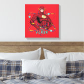 Cartoon Flash atoomgrafisch Canvas Afdruk (Insitu (Slaapkamer))