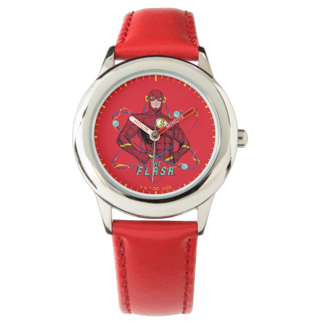 Cartoon Flash atoomgrafisch Horloge (Voorkant)