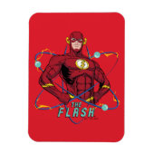 Cartoon Flash atoomgrafisch Magneet (Verticaal)