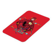 Cartoon Flash atoomgrafisch Magneet (Linkerzijde)