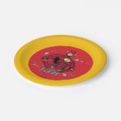 Cartoon Flash atoomgrafisch Papieren Bordje (Gekanteld)