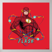 Cartoon Flash atoomgrafisch Poster (Voorkant)