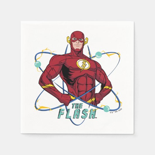 Cartoon Flash atoomgrafisch Servet (Voorkant)