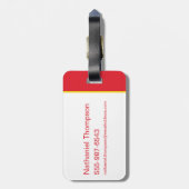 Cartoon Flash Laboratory Running Graphic Bagagelabel (Achterkant verticaal)