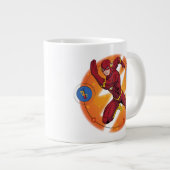 Cartoon Flash Laboratory Running Graphic Extra Grote Beker (Voorkant rechts)