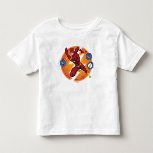 Cartoon Flash Laboratory Running Graphic Kinder Shirts (Voorkant)