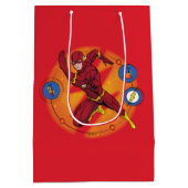 Cartoon Flash Laboratory Running Graphic Medium Cadeauzakje (Achterkant)