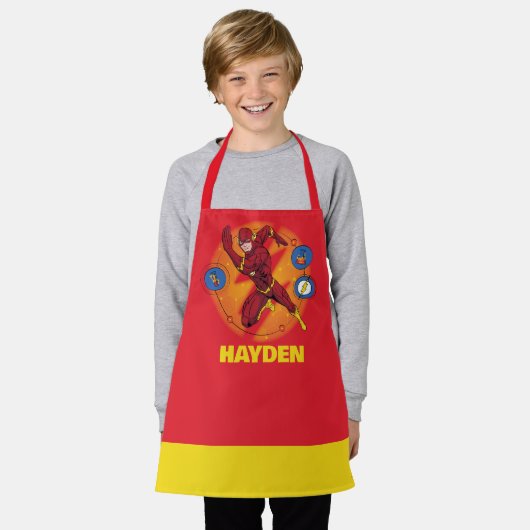 Cartoon Flash Laboratory Running Graphic Schort (Gedragen)