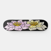 Cartoon Flowers Vector Design Skateboard (Horizontaal)