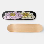 Cartoon Flowers Vector Design Skateboard (Horizontaal)