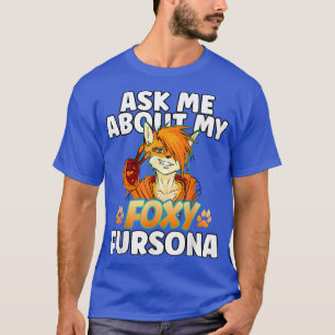 Cartoon Fo met Cute Furry Fersona Fursuit Funny F T-shirt
