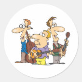Cartoon Folk Trio Stickers (Voorkant)