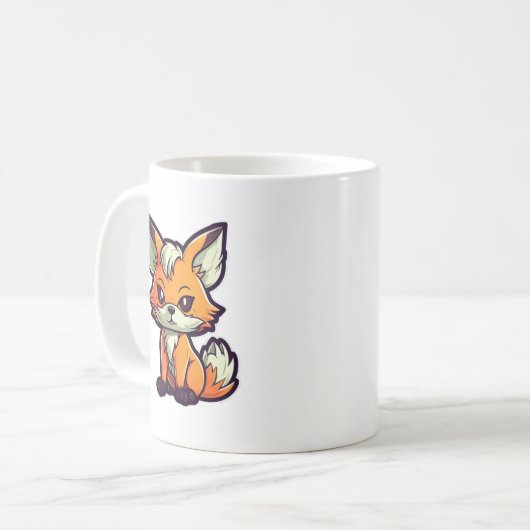 CARTOON FOX KOFFIEMOK (Voorkant links)