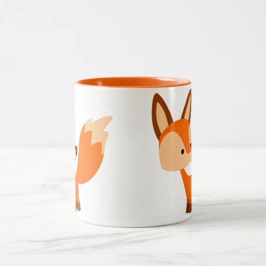 Cartoon Fox Mug sympa (Centre)