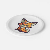 CARTOON FOX PAPIEREN BORDJE (Gekanteld)