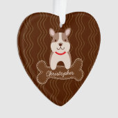 Cartoon Français Bulldog mignon Amoureux de les ch (devant)