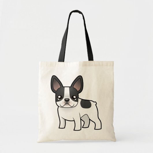 Cartoon French Bulldog Tote Bag (Voorkant)