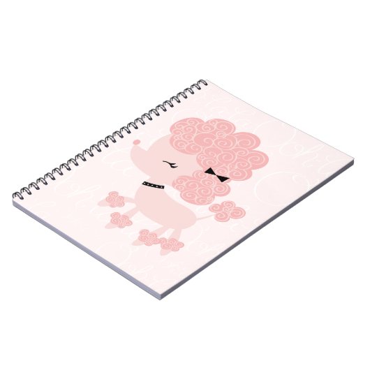 Cartoon French Poodle Notitieboek (Linkerzijde)