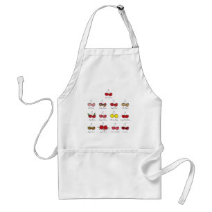 Cartoon Fun Comic Funny Cheeky Red Cherry Standaard Schort