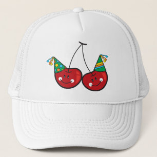 Cartoon Fun Comic Funny Cheeky Red Cherry Trucker Pet