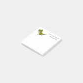 Cartoon Funny Dinosaur Jurassic Post-it Notes (Schuin)