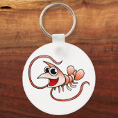 Cartoon Garnaal Sleutelhanger (Voorkant)