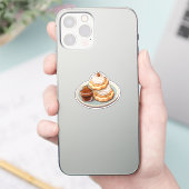 Cartoon gebak sticker (Telefoon)
