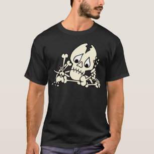 Cartoon Gebroken Botten Skelet T-shirt