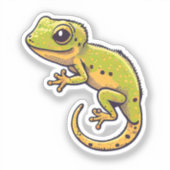Cartoon gekko sticker (Voorkant)