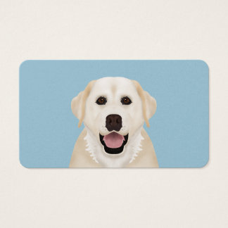 cartoon gele labrador visitekaartjes