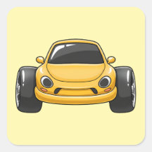 Cartoon Gele Toon Auto